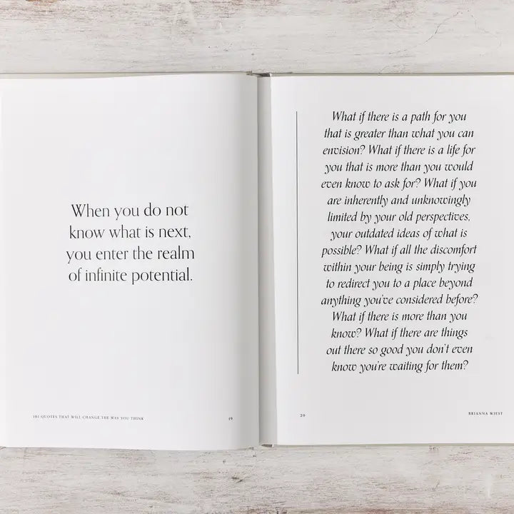 101 Quotes That Will Change The Way You Think - Table Book